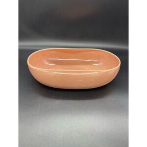 Vintage MCM Russell Wright Steubenville Coral Serving Bowl with Folded Edge